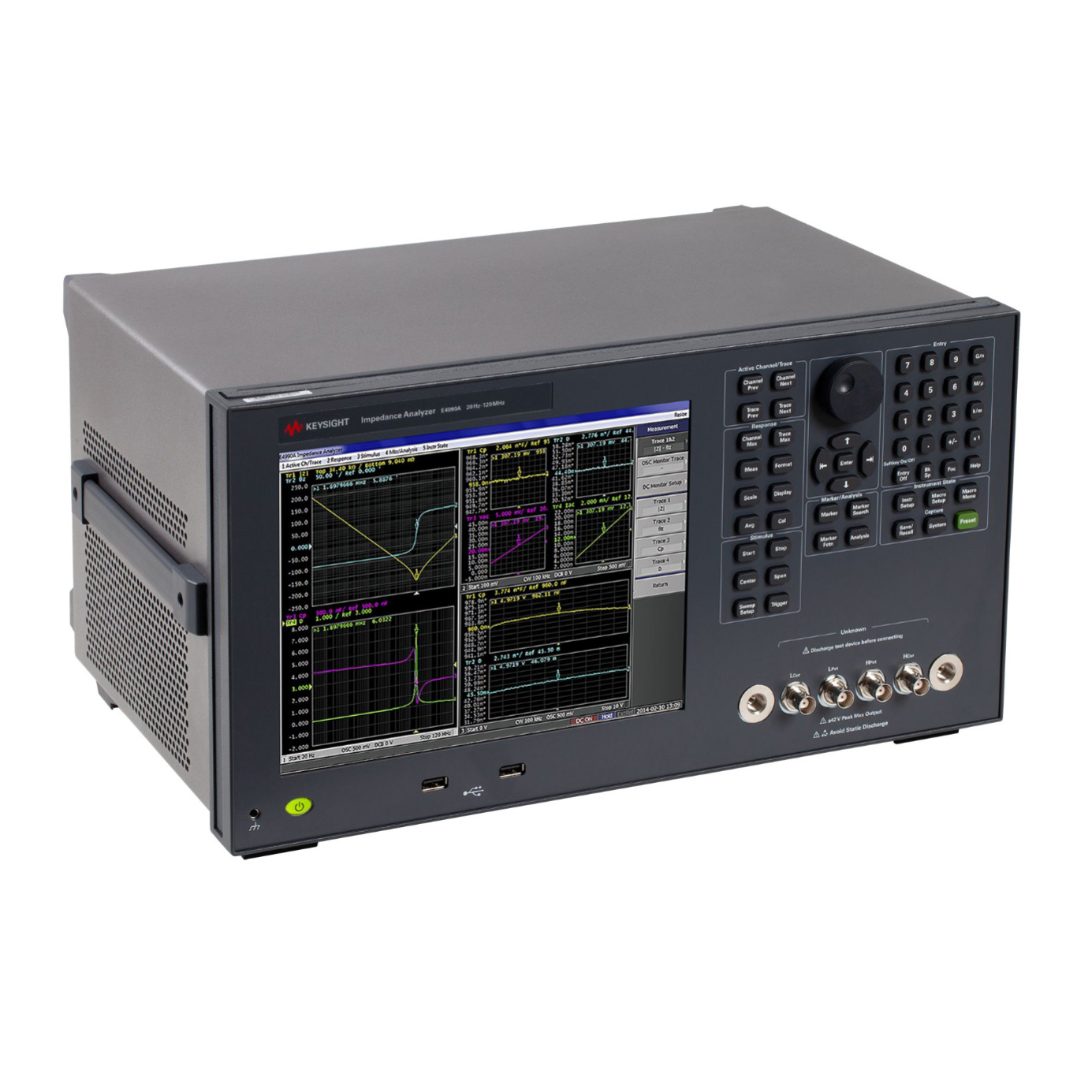 E4990A 阻抗分析仪，20 Hz 至 10/20/30/50/120 MHz