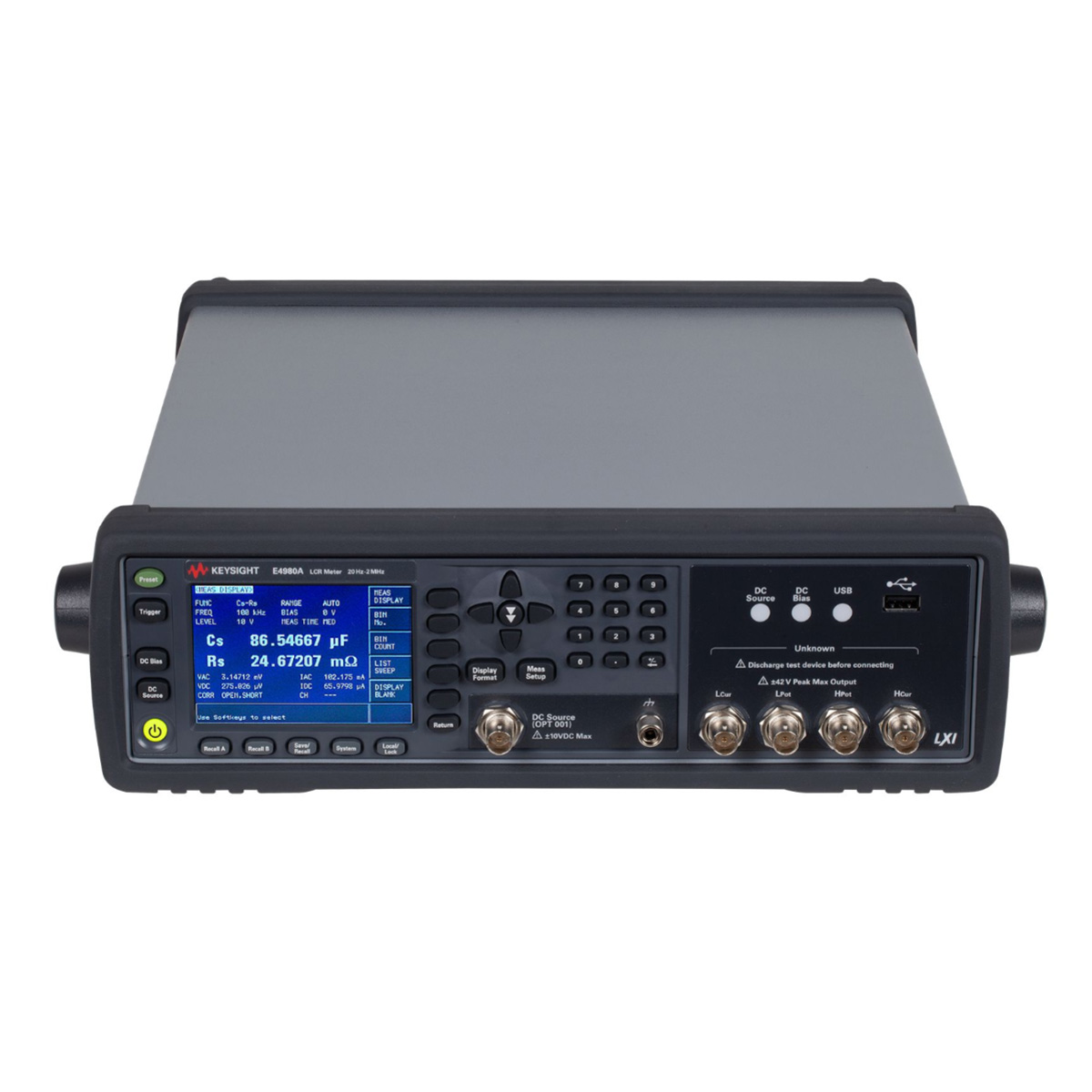 E4980A 精密LCR表，20 Hz至2 MHz